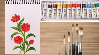 Discover the Mesmerizing One Stroke Technique for Breathtaking Flower Paintings