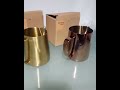 unboxing barista gear rose gold u0026 gold milk pitchera בריסטה רוני חייט פתיחת חבילה