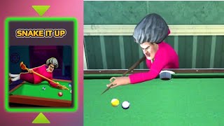 Scary Teacher 3D | miss T Snake Snooker Champion Gameplay Walkthrough (iOS Android)#technogaming