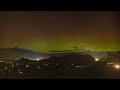 4k aurora over queenstown new zealand