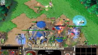 【搞笑的郭敬明和地狱犬】魔兽争霸大帝ORC vs 断翼 CAYMING