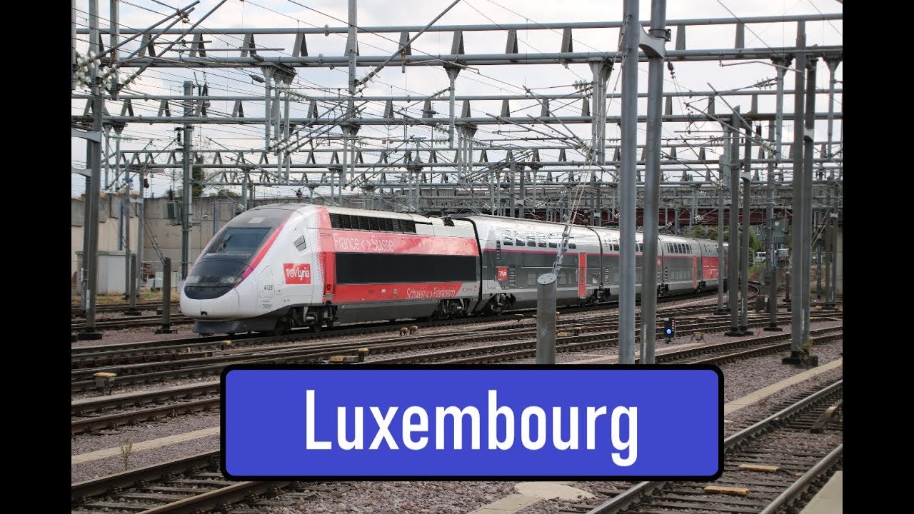 Rail Traffic: Luxembourg (L) 08-09-2019 - YouTube