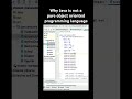 Why Java is not a pure object oriented programming language?