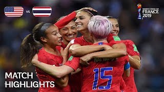 USA v Thailand | FIFA Women’s World Cup France 2019 | Match Highlights