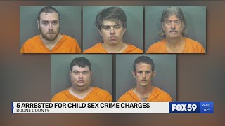 Operation leads to arrest of 5 people on child sex crime-related charges
