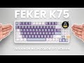 FEKER K75 - 75% Wireless Mechanical Keyboard with BIG Screen - Unboxing, Review & Typing Test (ASMR)