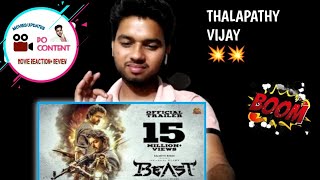 BEAST OFFICIAL TRAILER REACTION | PO CONTENT |THALAPATHY VIJAY FANS | sun pictures |
