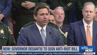 Gov. DeSantis on new anti-riot bill