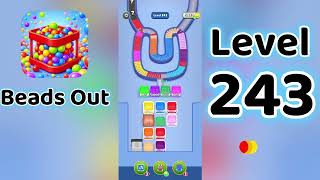 Beads Out Level 243 Walkthrough 🧩✨ | Tricky Bead Puzzle Solution | Go Answer