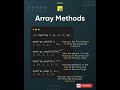 JavaScript Array Methods: shift(), unshift(), push(), pop() Simplified!#subscribe_share #ytshorts