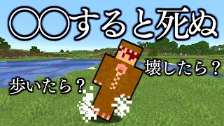 【即死!?】何の縛りか分からない縛りでダイヤチャレンジ【マイクラ】【縛り】