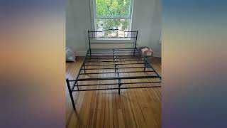 VECELO Queen Size Metal Platform//Bed Frame//Mattress Foundation, Decorative review