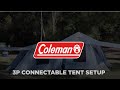 How to Set Up Coleman Connectable 3 Person Tent