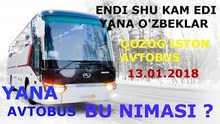 YANA O'ZBEKLAR QOZOG'ISTONDA AVTOBUSDA