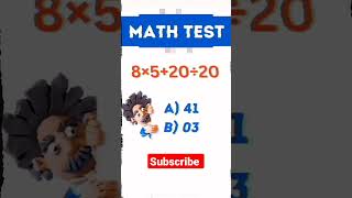 Bodmas Math Challenge #bodmas #maths #shorts #ytshorts