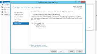 SQL Server 2012 Two Node Failover - Part 1 - Installing iSCSI Target Server role