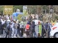 Police and students clash in Johannesburg