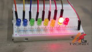 BELAJAR ARDUINO 2 | MEMBUAT LED BERJALAN / RUNNING LED | BELAJAR ARDUINO MUDAH