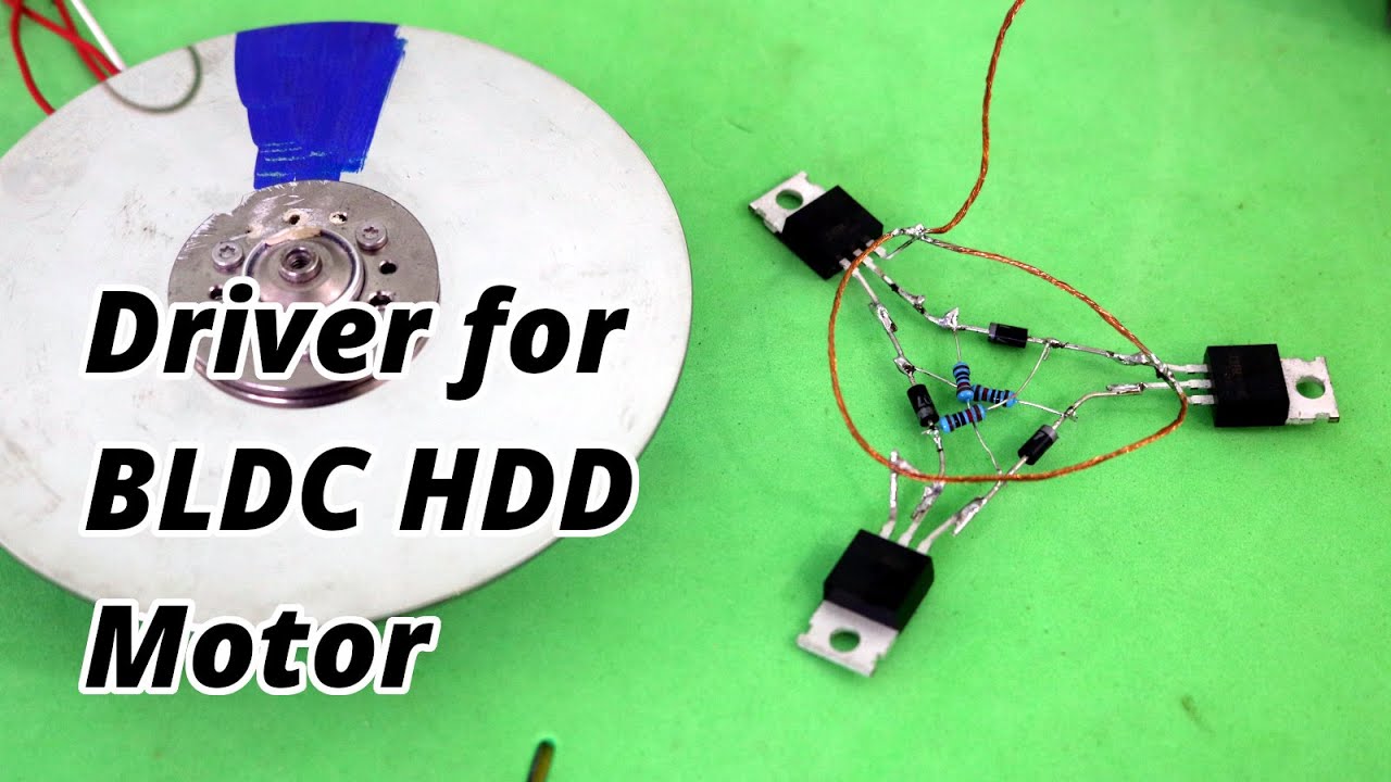 Simple BLDC Motor Diver Hard Drive ESC - YouTube