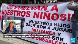 Informe desde Guayaquil: investigan la desaparición de cuatro niños detenidos por militares