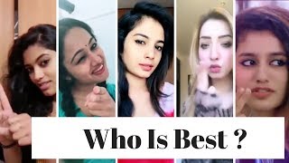 Who is Best 30 Girls Gun Kiss  Vs  Priya Varrier |  Oru Adaaru Love