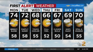 First Alert Forecast: CBS2 9/26 Afternoon Weather at Noon
