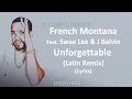 French Montana - Unforgettable (Latin Remix) (Lyrics) Feat. Swae Lee & J Balvin