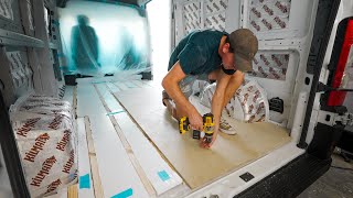BEST DIY Insulated Subfloor - Van Build Tutorial