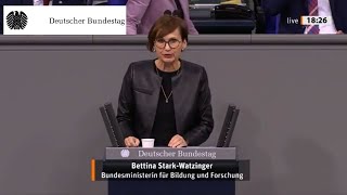 Stark-Watzinger: Jeder Euro in Bildung ist eine doppelte Investition