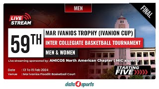 MAR IVANIOS A vs SB COLLEGE | 59th Mar Ivanios Trophy ( IVANION CUP) | FINAL | Live | Day 3