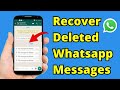 How To Recover Deleted Messages On Whatsapp | Read Deleted Whatsapp Messages | Tricker Ankit