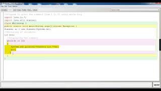 WHILE LOOP || JAVA CLASS by ASHISH