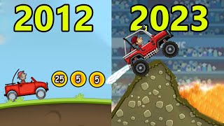 EVOLUTION of HILL CLIMB RACIN 🚗 Mobile Games 2012-2023