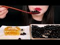 咀嚼音 蜂の巣 ハニカム u0026 タピオカパール raw honeycomb tapioca pearls mukbang zoey asmr