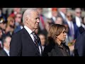 ‘First time seen together since election’: Joe Biden and Kamala Harris commemorate Veterans Day