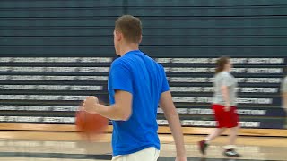 Charlie Yoder full interview at Saint Francis basketball kids camp on 7/12/23