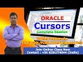 Cursors in PL/SQL | PLSQL Cursors |Oracle PL/SQL Tutorial | CURSORS IN PL/SQL WITH EXAMPLES