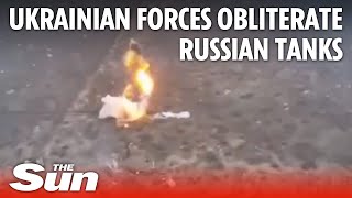 Ukraine Russia War: Ukrainian forces obliterate Russian tanks