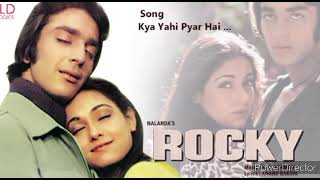 Kya Yahi Pyar Hai  #Sanjay Dutt, #Rocky #Hindi song #Kishore  #sad song #karaoke song #starmaker