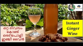 ക്രിസ്മസ് സ്പെഷ്യൽ ഇഞ്ചി വൈൻ / Instant Ginger Wine Recipe / Home Made Christmas Wine/Ammu's World#74