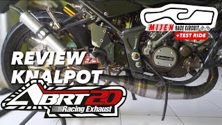 REVIEW KNALPOT ABRT20 NINJA RR + TEST RIDE SIRKUIT MIJEN