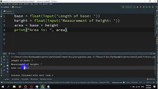 How to calculate the area of a parallelogram in Python