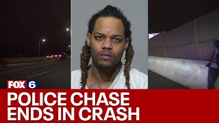 Police chase into Milwaukee ends in crash | FOX6 News Milwaukee