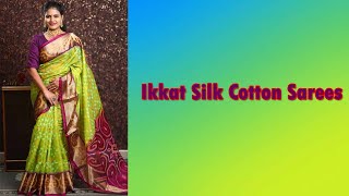 Latest Ikat Silk Cotton Sarees | Online Shopping | By  @Pochampallysarees ​