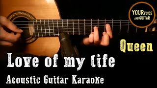 Queen - Love of my life - Acoustic karaoke