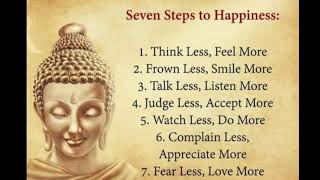 7 Steps to Happiness | Buddha quotes