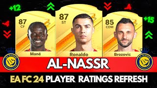 EA FC 24 | BIGGEST AL-NASSR RATING UPGRADES (FIFA 24)! 😱🔥 ft. Ronaldo, Mané, Fofana...