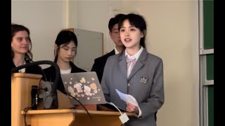 美国留学vlog👩‍🏫JK女孩演讲报告的一天📚