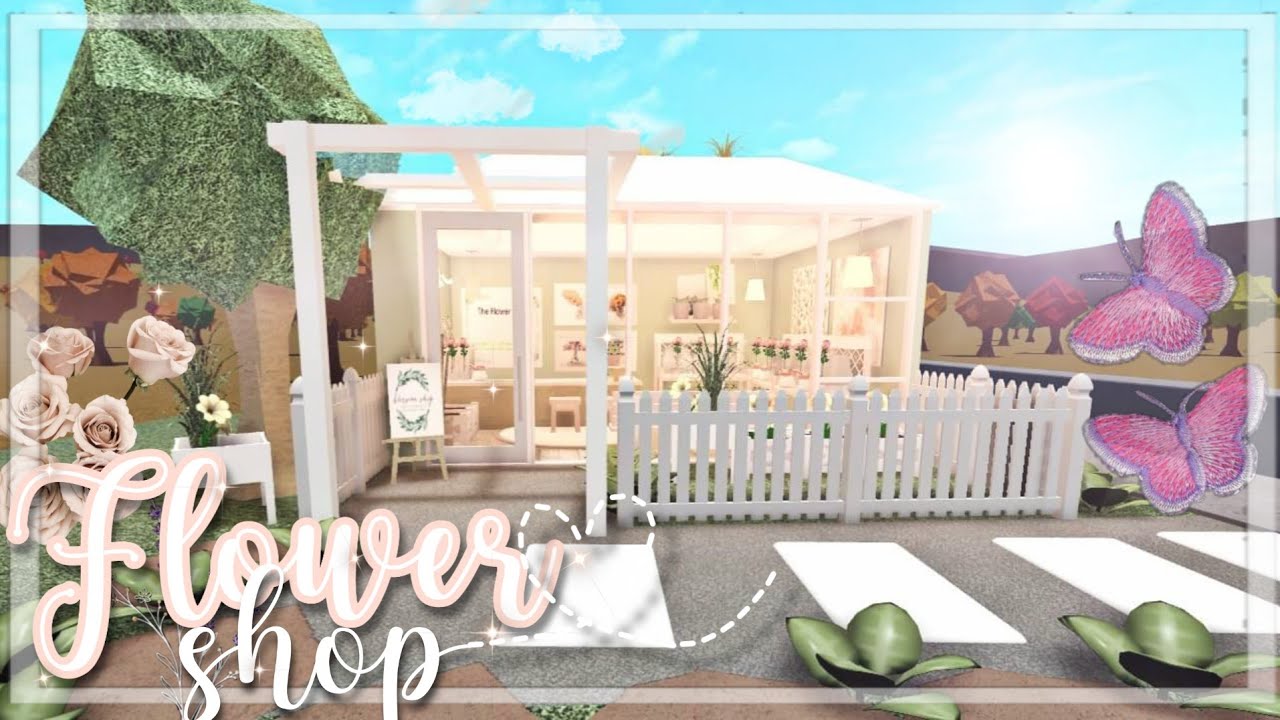 Bloxburg Flower Shop No Gamepass Town Series 笙 Youtube