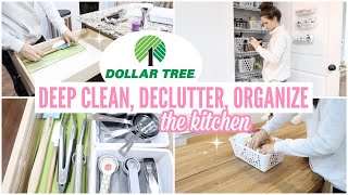 DOLLAR TREE KITCHEN ORGANIZATION 2019 // DEEP CLEAN, DECLUTTER, ORGANIZE // CLEAN WITH ME 2019